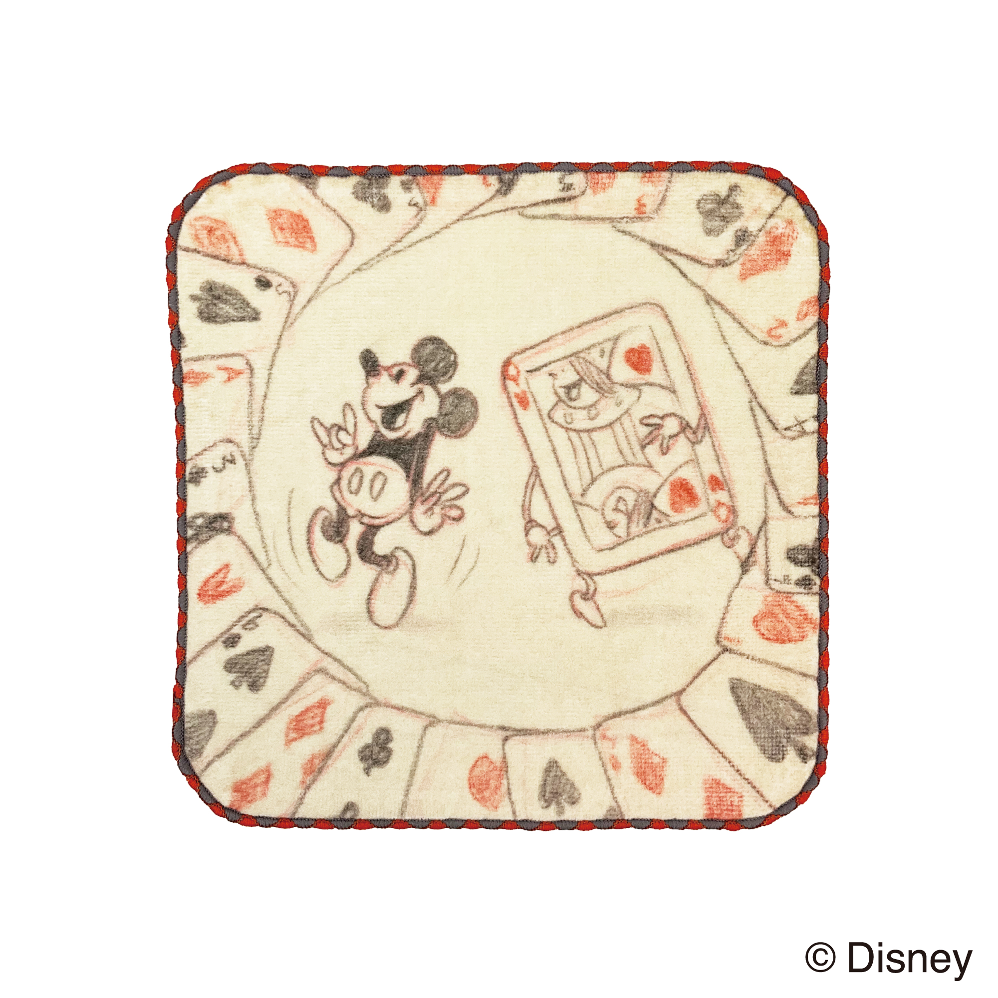 【Disney THE MARKET限定】ミッキー＜トランプ柄＞ミニタオル