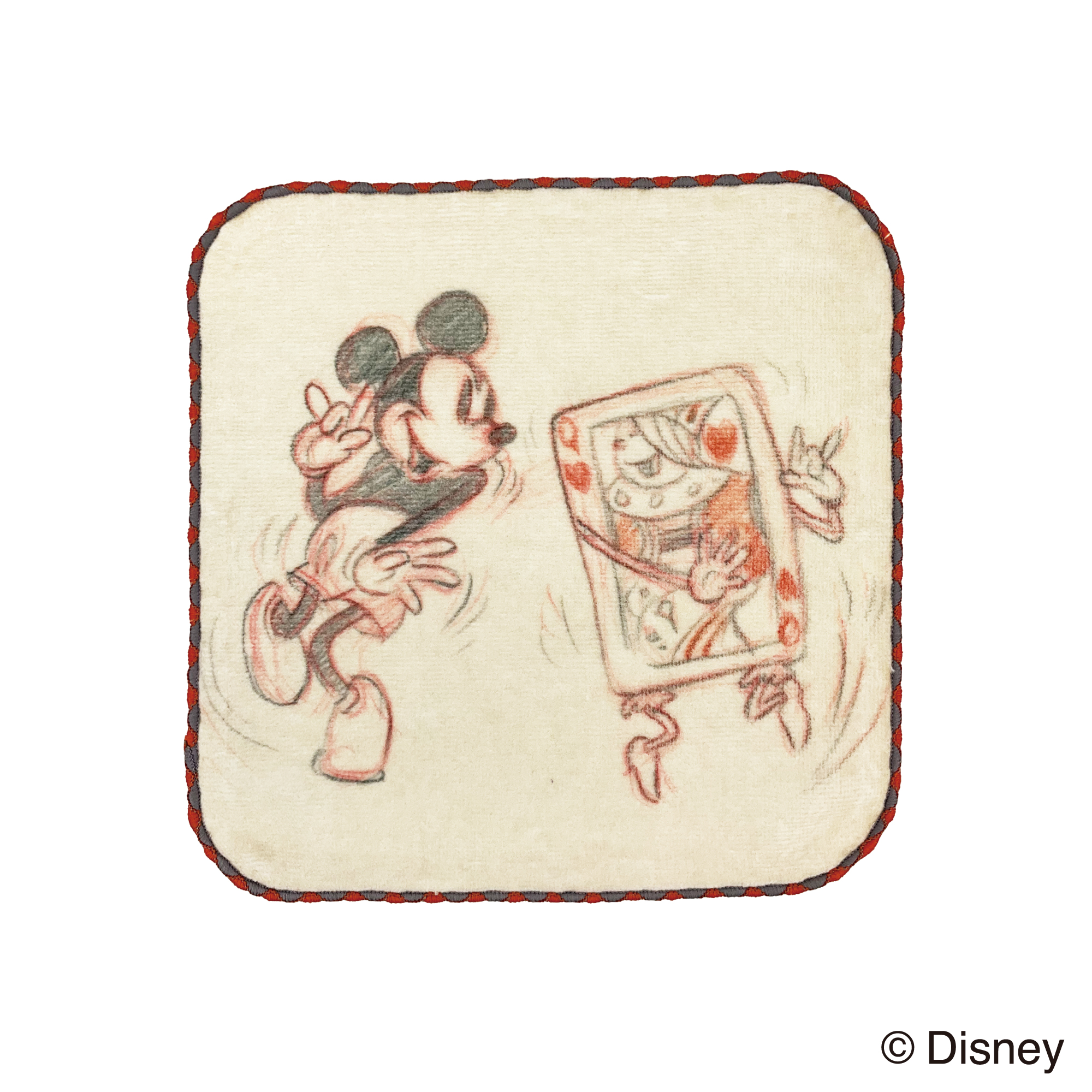 【Disney THE MARKET限定】ミッキー＜トランプ柄＞ミニタオル