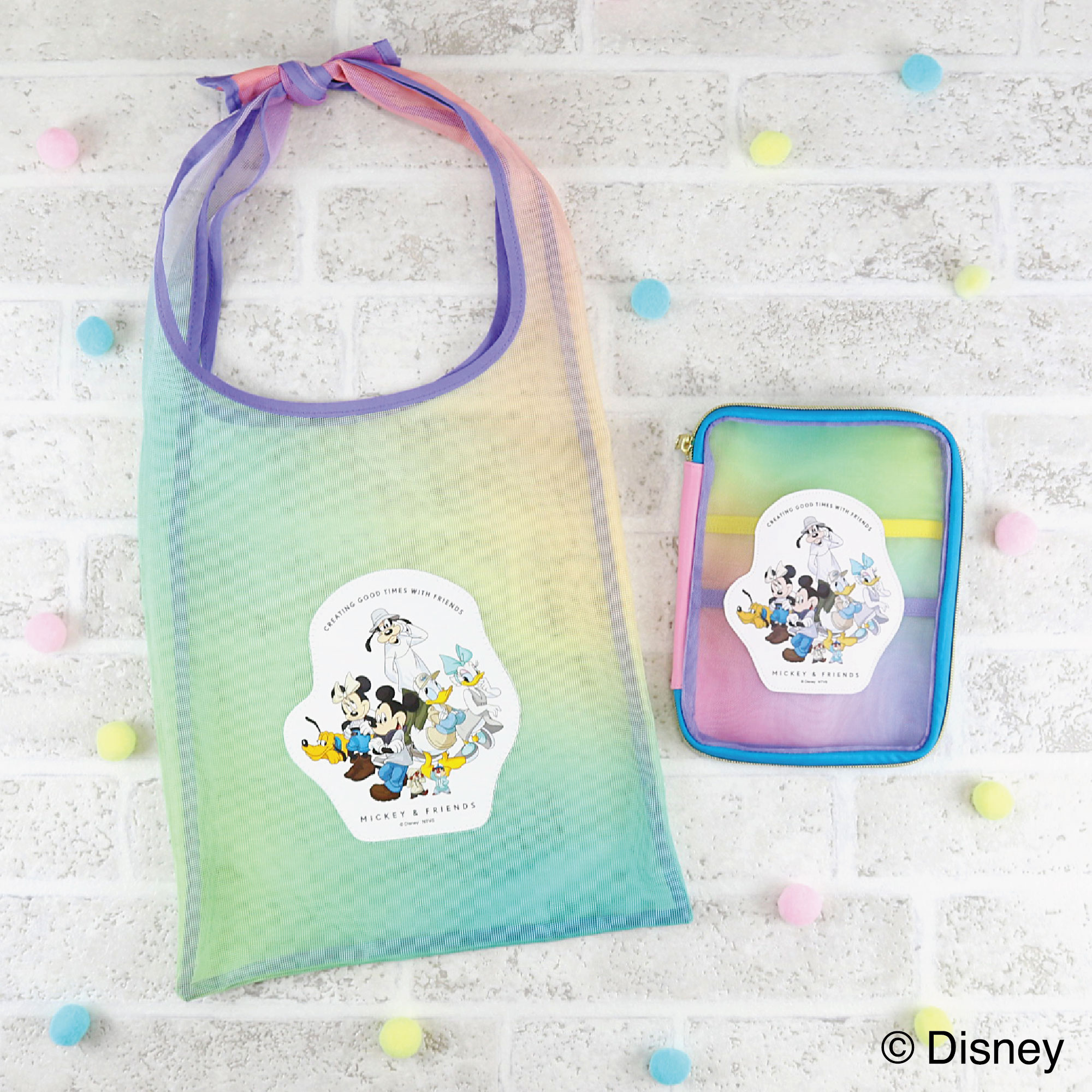 【Disney THE MARKET限定】ミッキー・イン・リアル・ライフ＜グラデーション＞メッシュトートバッグ
