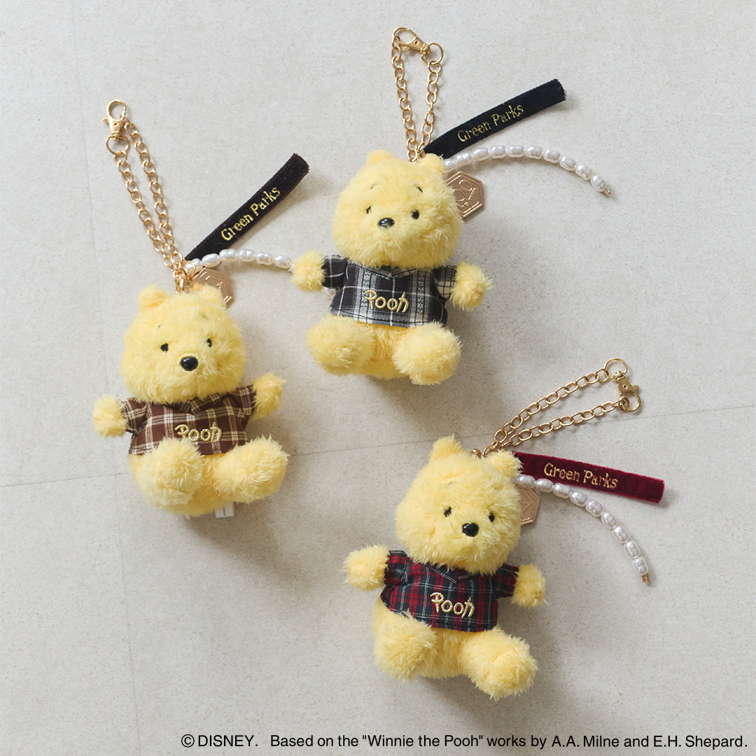 【Disney THE MARKET限定】＜Green Parks＞Winnie the Pooh/バックチャーム Black