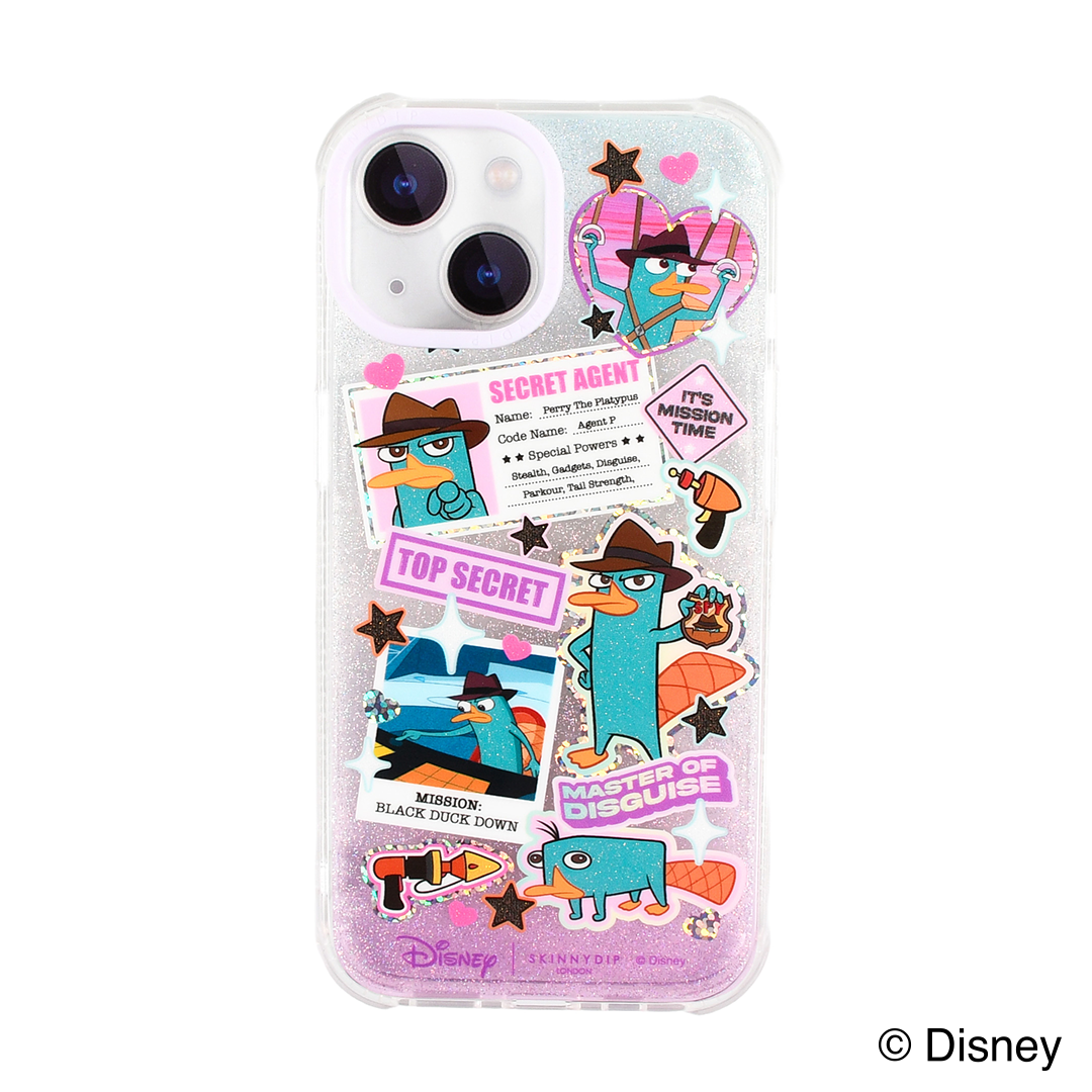 【Disney THE MARKET先行】iPhone用ケース　フィニアスとファーブ　オールステッカー／ペリーステッカー