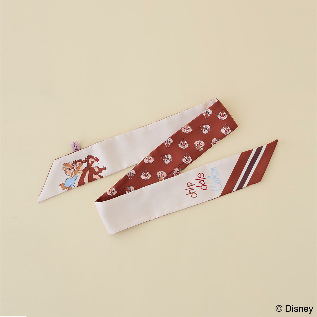【Disney THE MARKET先行】＜Maison de FLEUR＞ミッキーアンドフレンズ/スカーフ Pink／Beige／Light Blue
