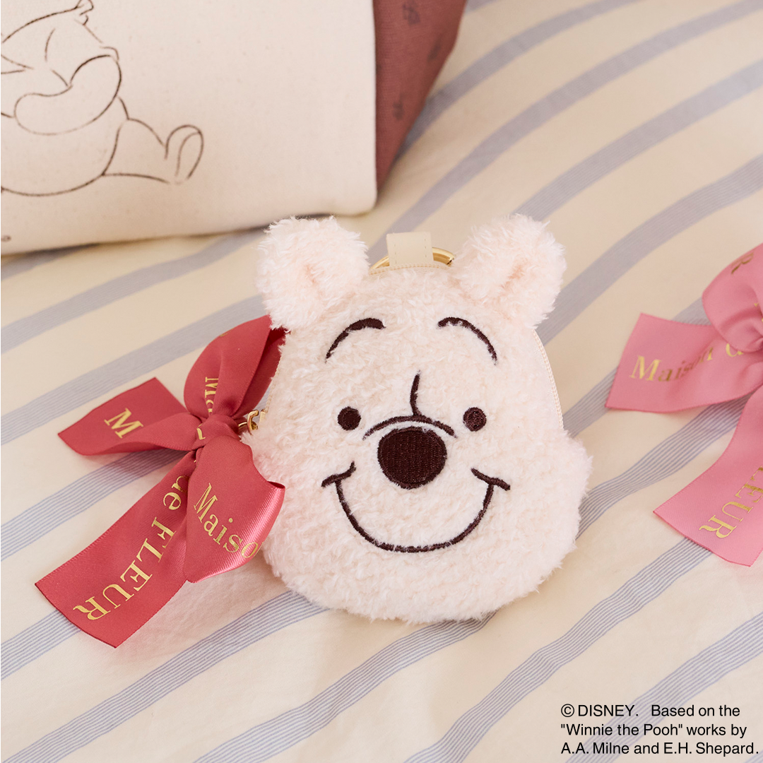 ＜Maison de FLEUR＞フェイスポーチチャーム　Pooh／Piglet