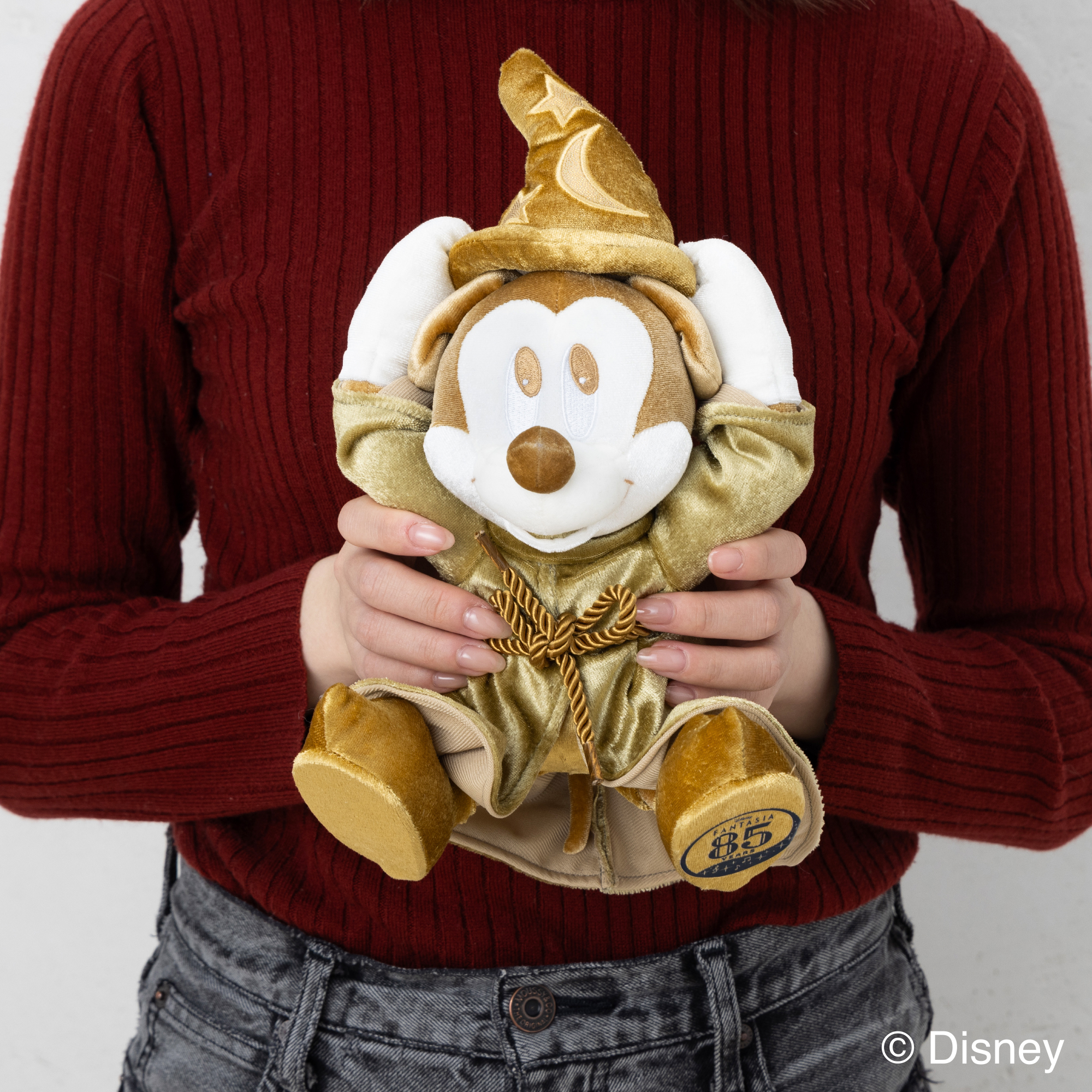 【Disney THE MARKET限定】ファンタジア＜85th＞魔法使いの弟子ミッキー ゴールドぬいぐるみS