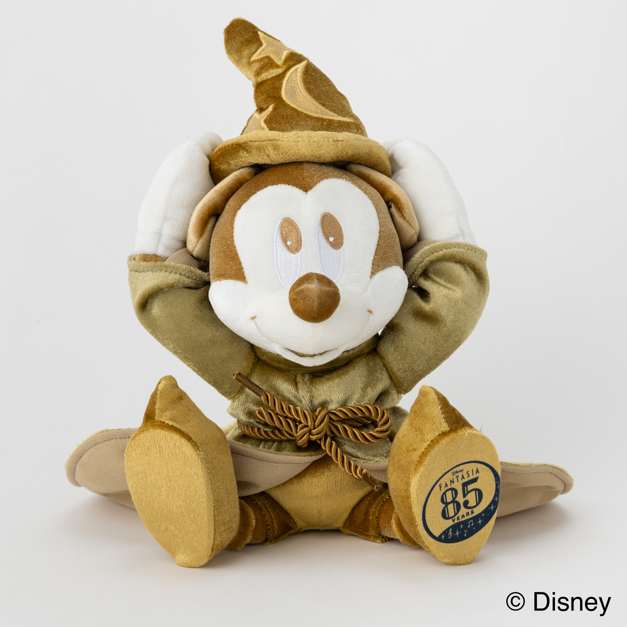 【Disney THE MARKET限定】ファンタジア＜85th＞魔法使いの弟子ミッキー ゴールドぬいぐるみS