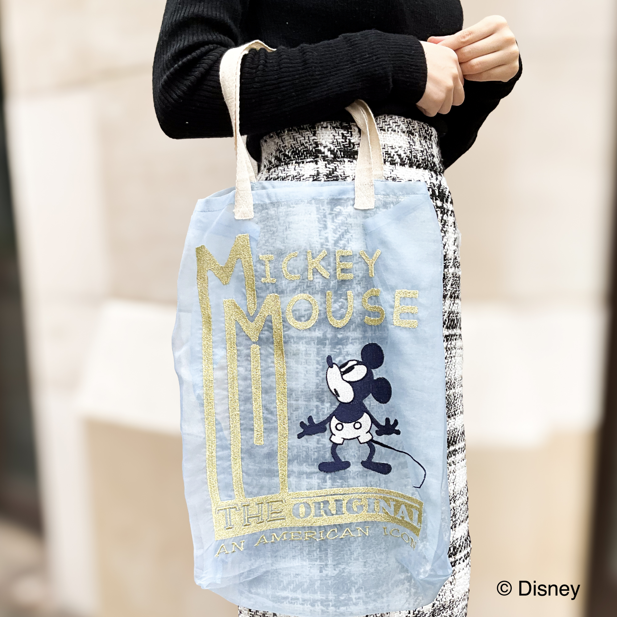 【Disney THE MARKET限定】ブリジット・タナカ ミッキー オーガンジートート