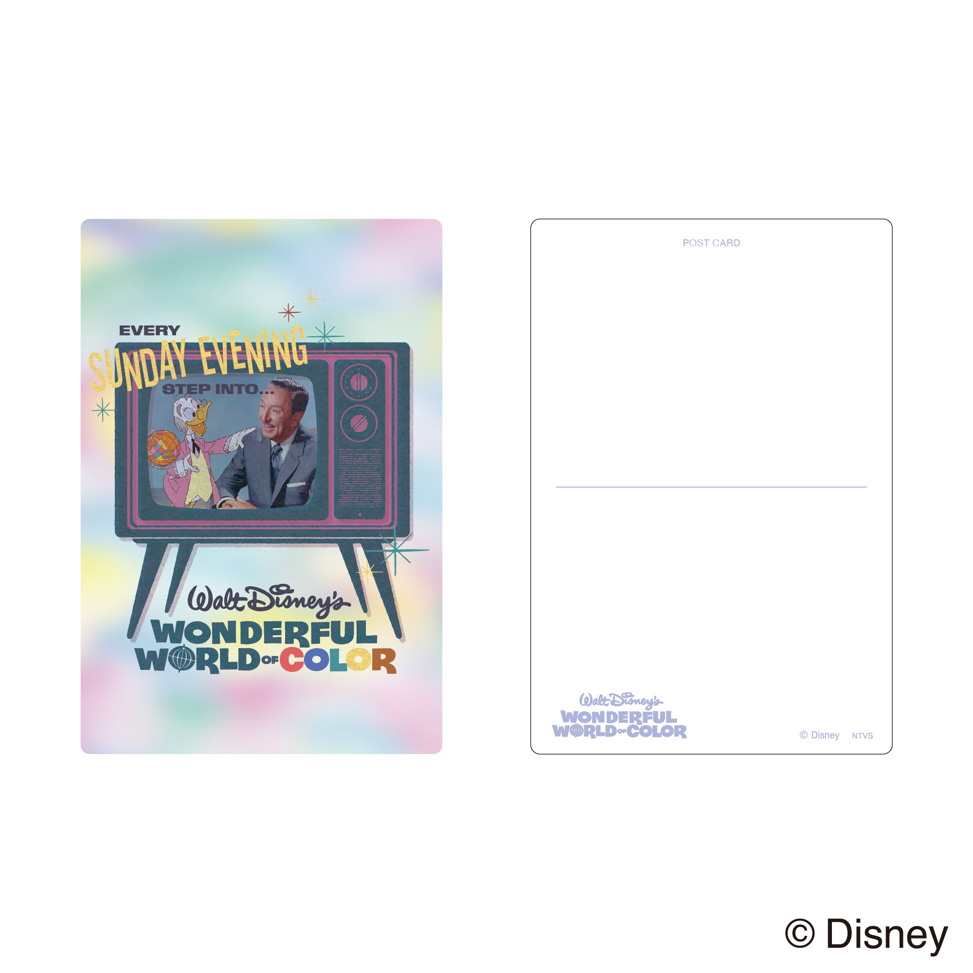 【Disney THE MARKET限定】ワンダフルワールド・オブ・カラー　ポストカード＜TV＞