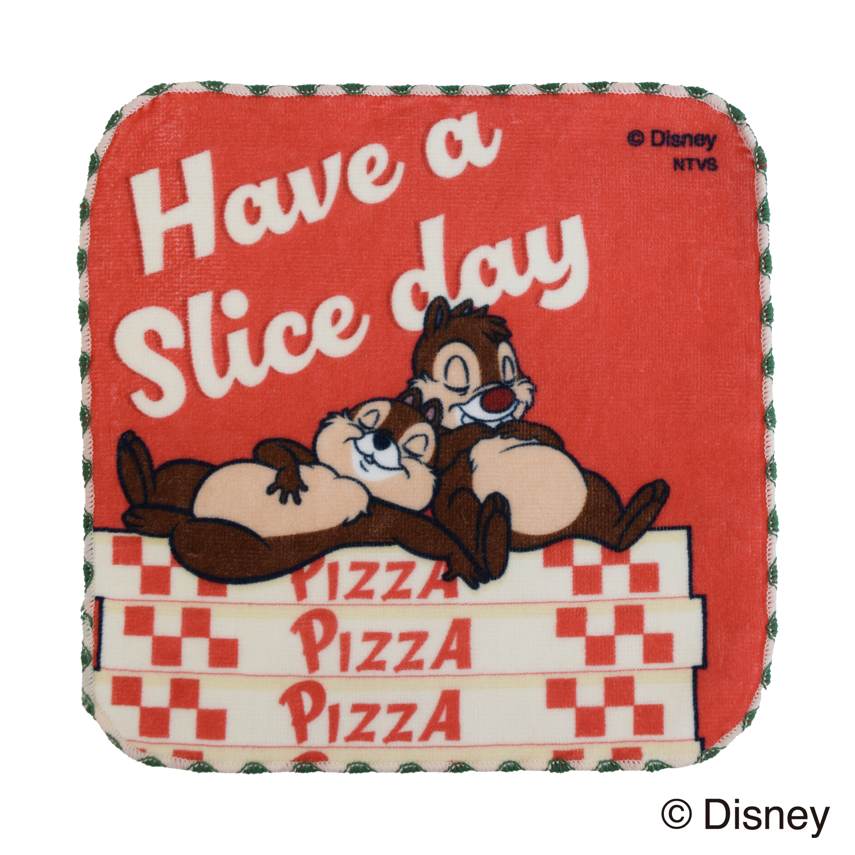 【Disney THE MARKET先行】チップ＆デール　ミニタオル（ピザ）