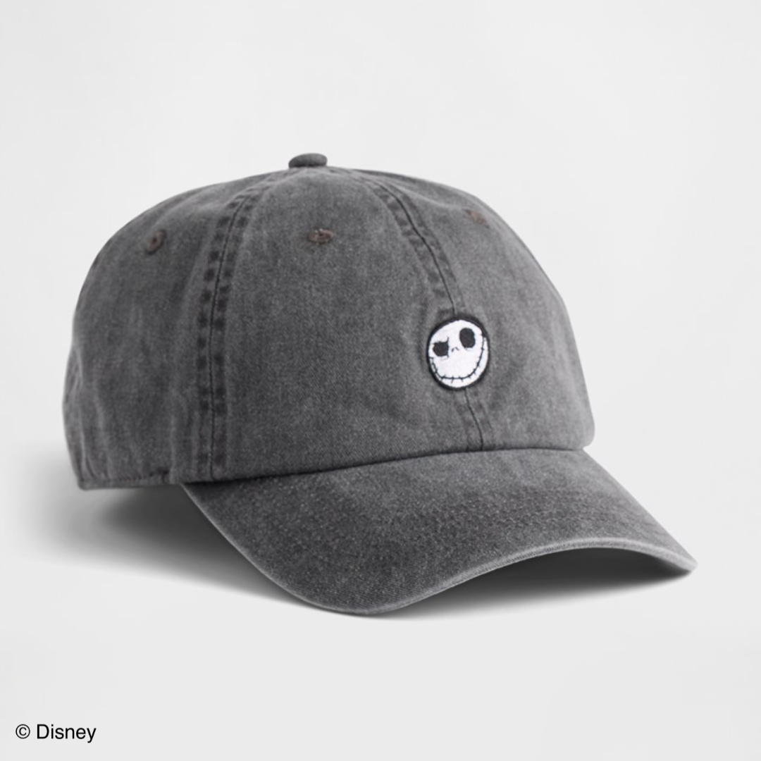 【Disney THE MARKET先行】GAP ナイトメアー・ビフォア・クリスマス スカル ベースボールキャップ
