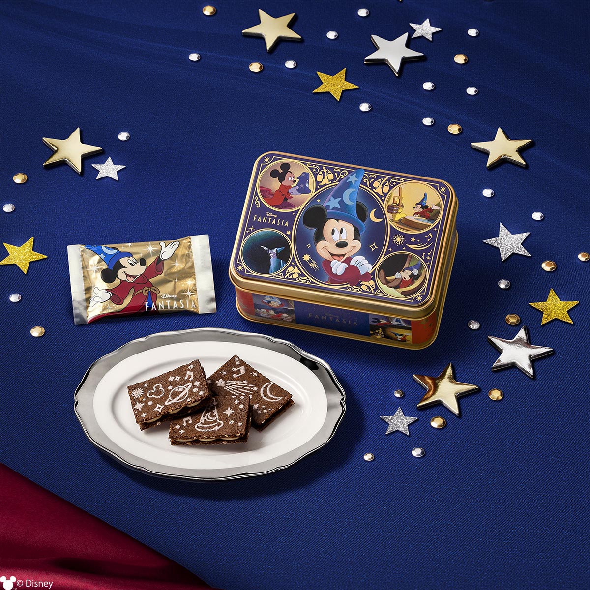 Disney SWEETS COLLECTION by 東京ばな奈　ファンタジア/ブロンドチョコレートサンド　8枚入・スペシャル缶（12枚入）