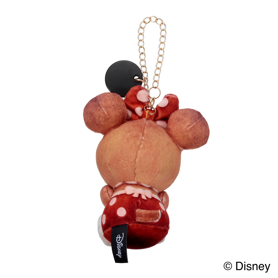 【Disney THE MARKET先行】Nuiパン／チェーンストラップマスコット／キャラクターパン（すわり）／ミニーマウス(バレンタインver.）