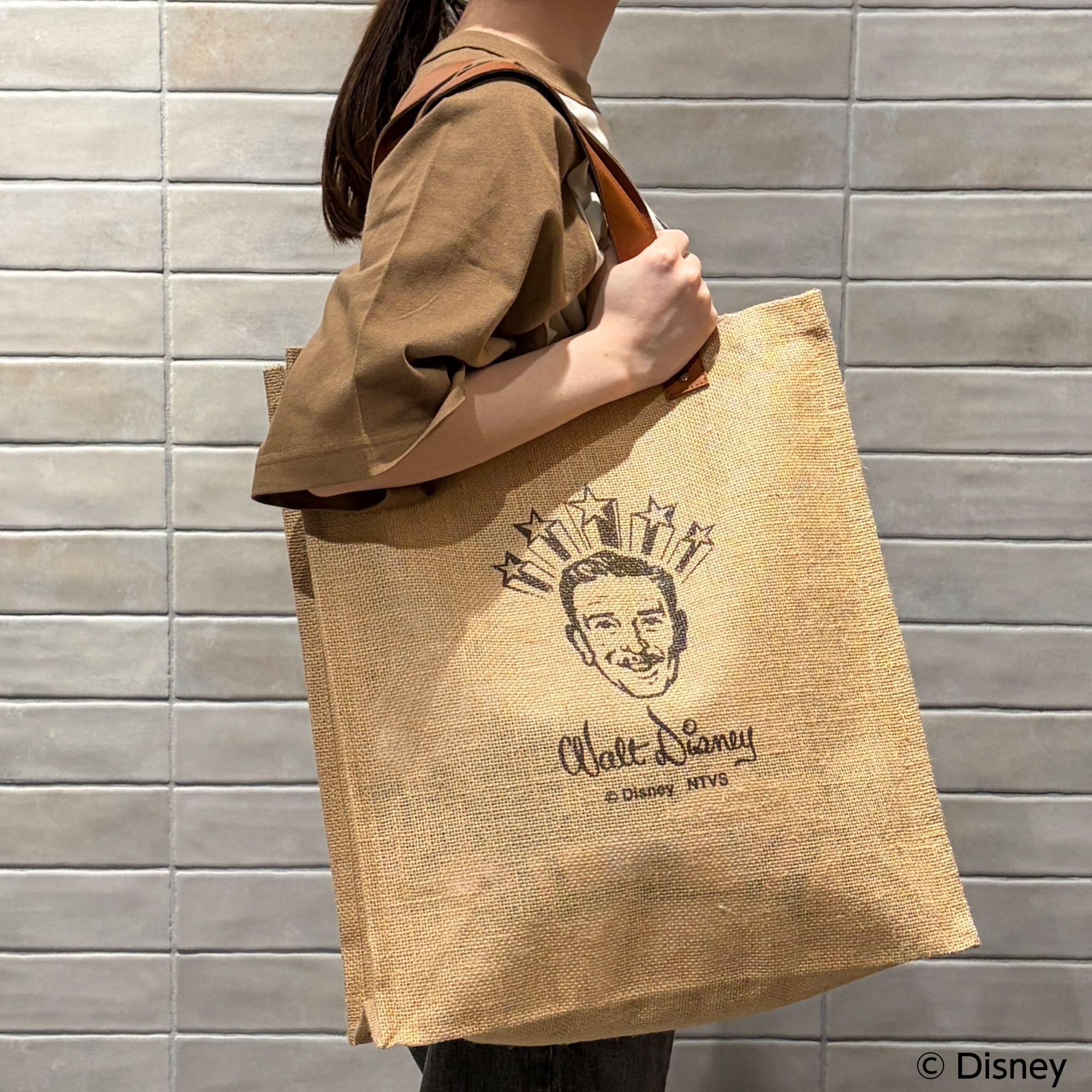 【Disney THE MARKET限定】ウォルト＜スター＞ジュートトートバッグ