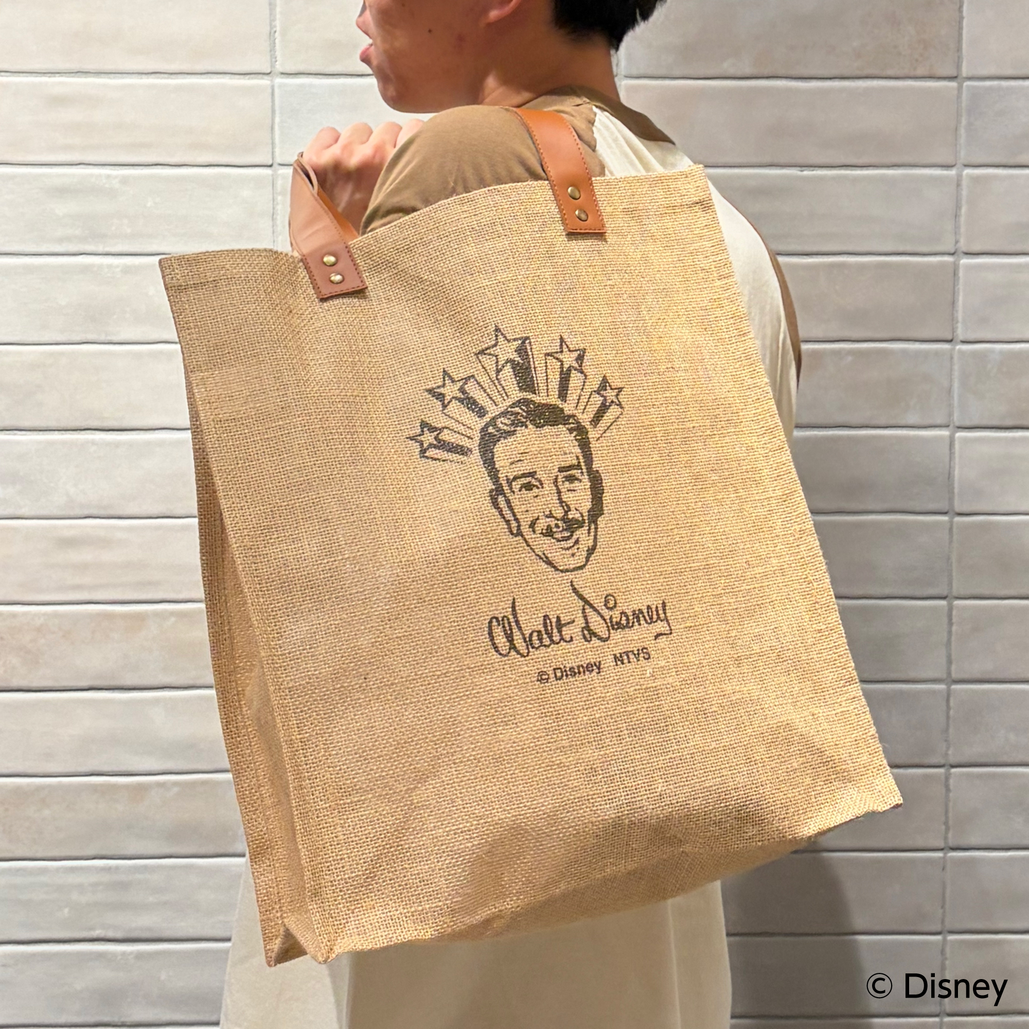 【Disney THE MARKET限定】ウォルト＜スター＞ジュートトートバッグ
