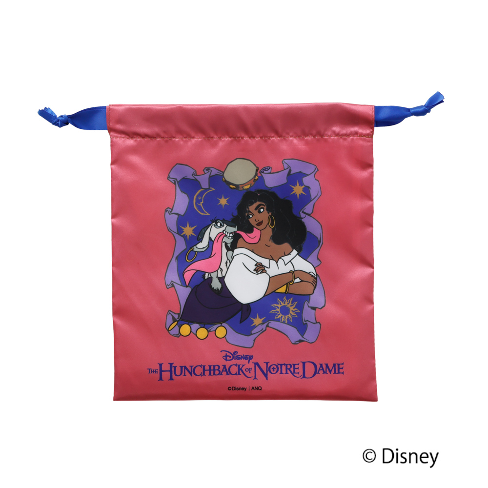 【Disney THE MARKET限定】新柄サテン巾着［ベイマックス］［ノートルダムの鐘］［プリンセスと魔法のキス］