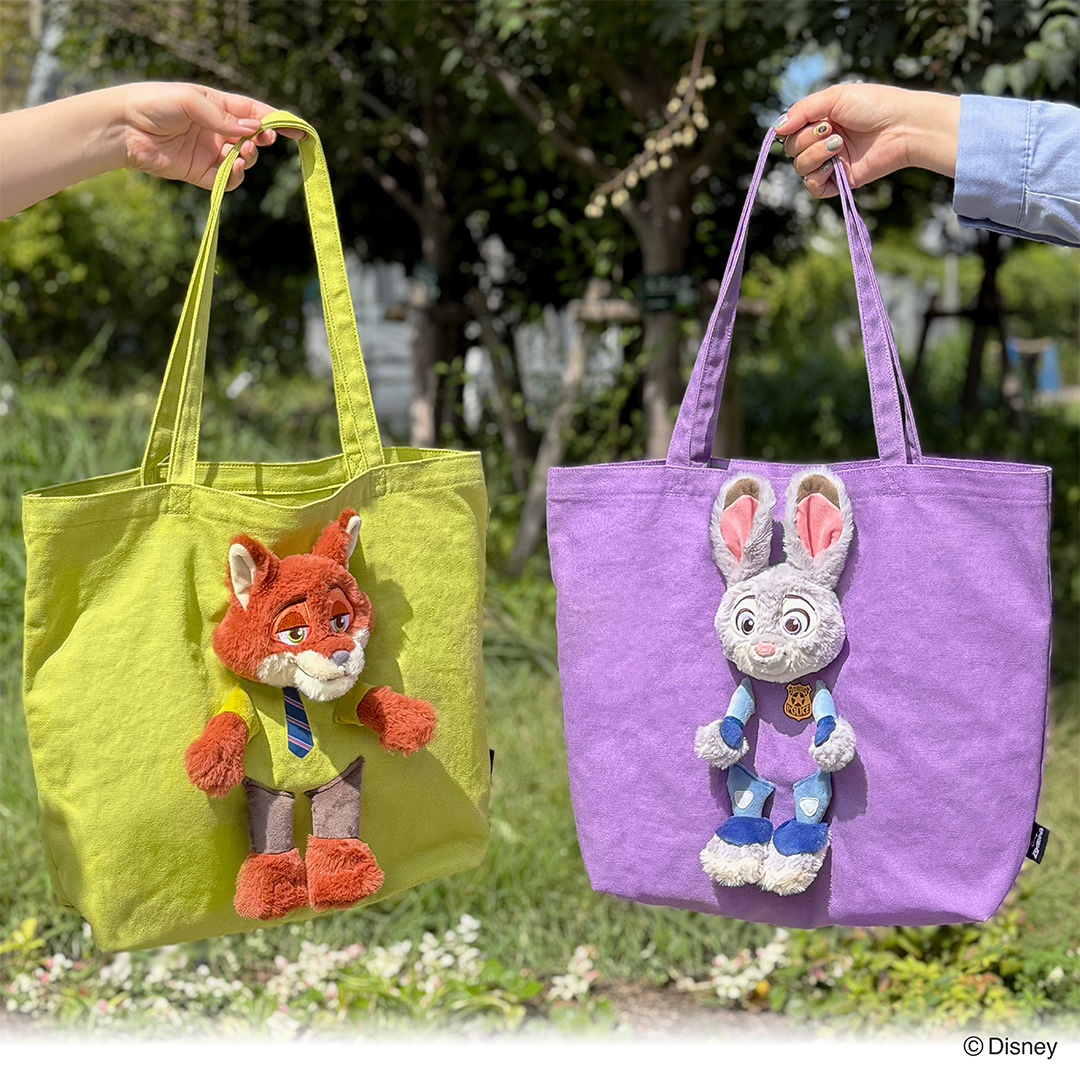 【Disney THE MARKET先行】ディズニー ぬいぬいバッグ ［ニック・ワイルド］［ジュディ・ホップス］