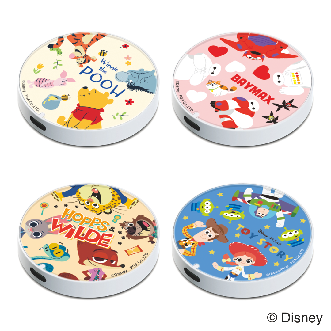 【Disney THE MARKET先行】マグネット式 ワイヤレス充電器 [くまのプーさん]［ベイマックス］［ズートピア］［トイ・ストーリー］