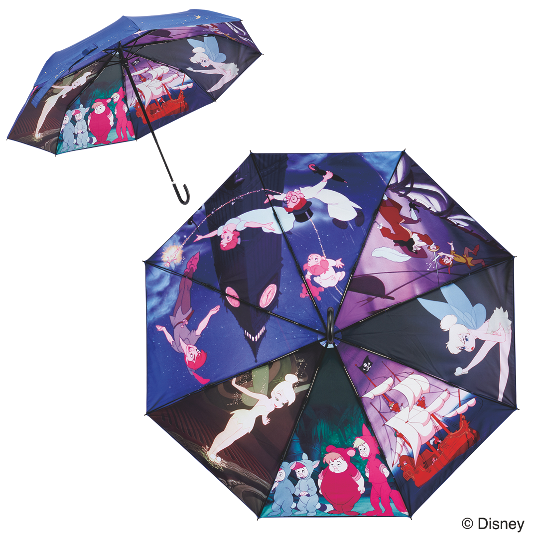 晴雨兼用両面印刷折りたたみ傘［ピーターパン］［ダンボ］