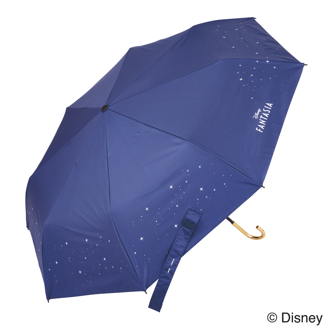 【Disney THE MARKET先行】晴雨兼用両面印刷折りたたみ傘［ファンタジア］
