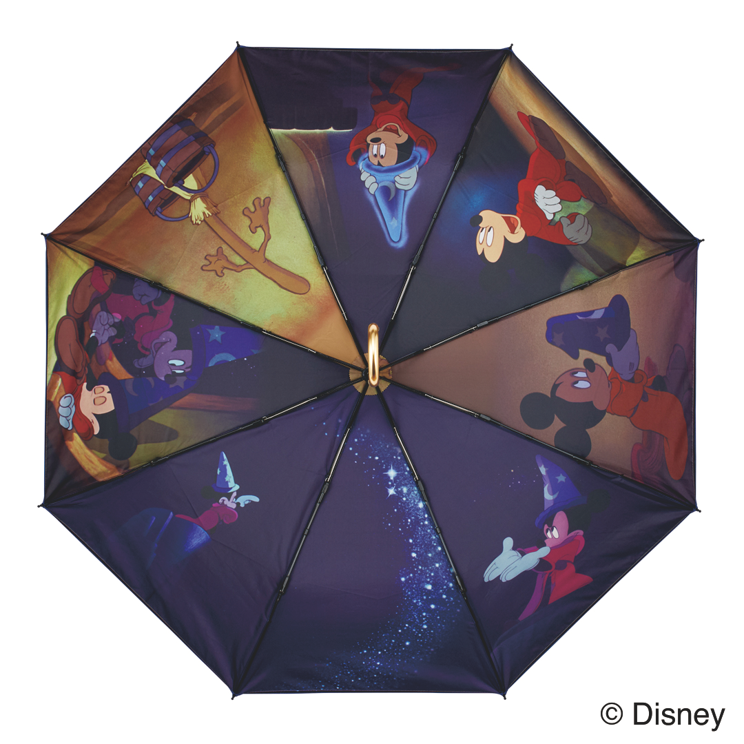 【Disney THE MARKET先行】晴雨兼用両面印刷折りたたみ傘［ファンタジア］