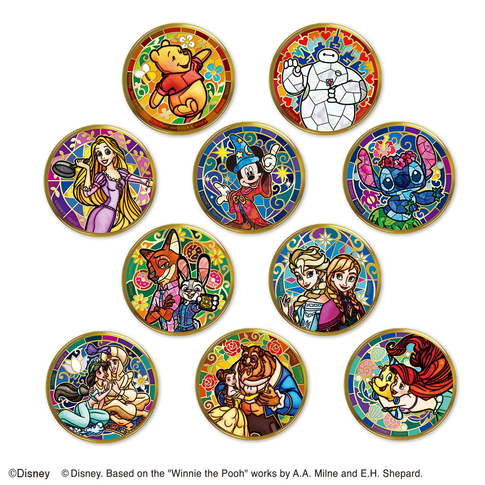 【Disney THE MARKET先行】金バッジ ディズニーキャラクター マルチ4
