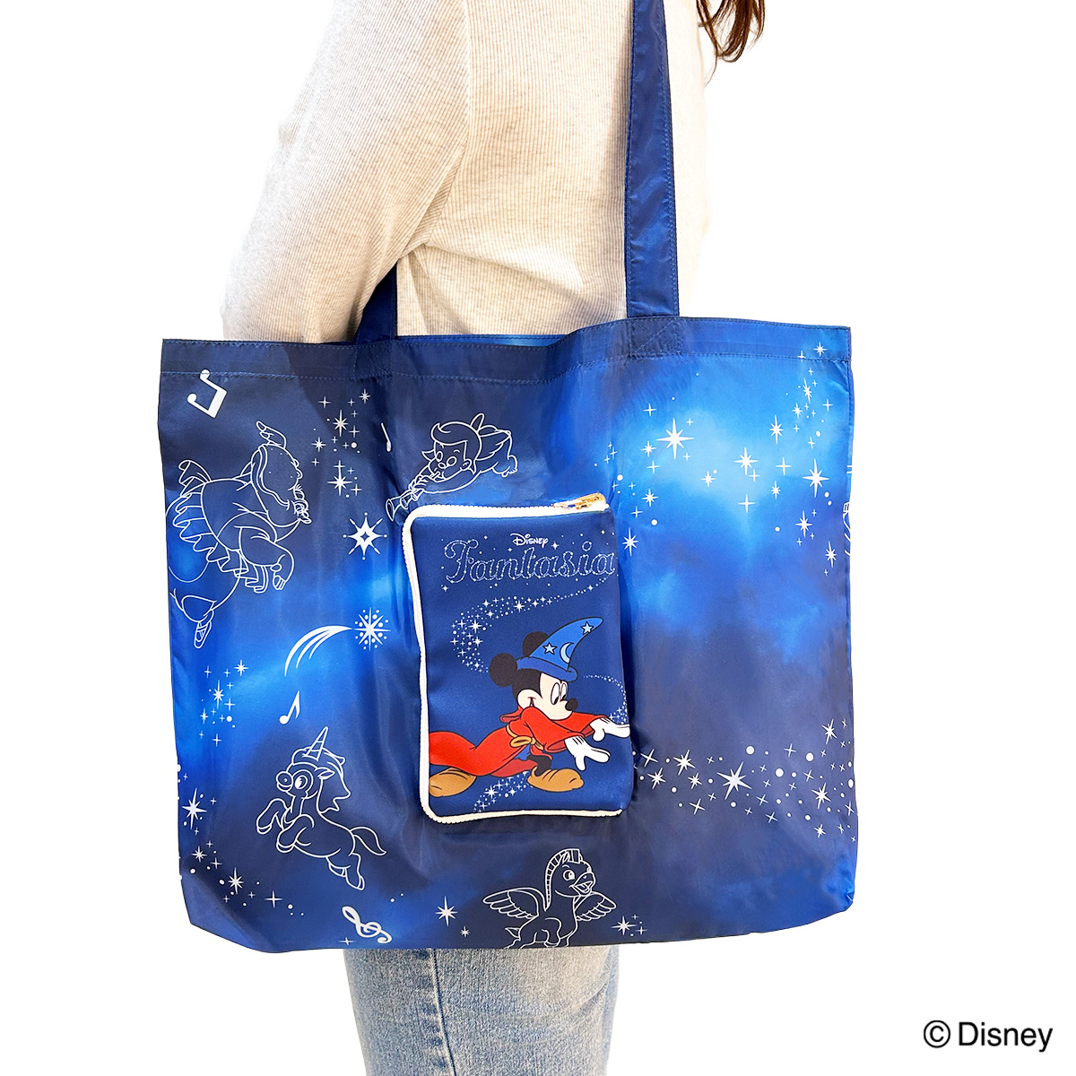 【Disney THE MARKET先行】BOOK型ポーチエコバッグ　ファンタジア／ズートピア　ニック