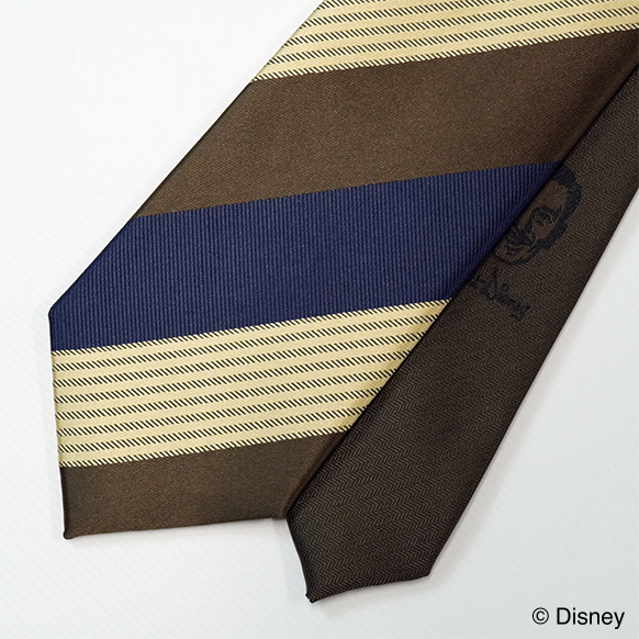 【Disney THE MARKET限定】ウォルト　ストライプチェンジポリネクタイ