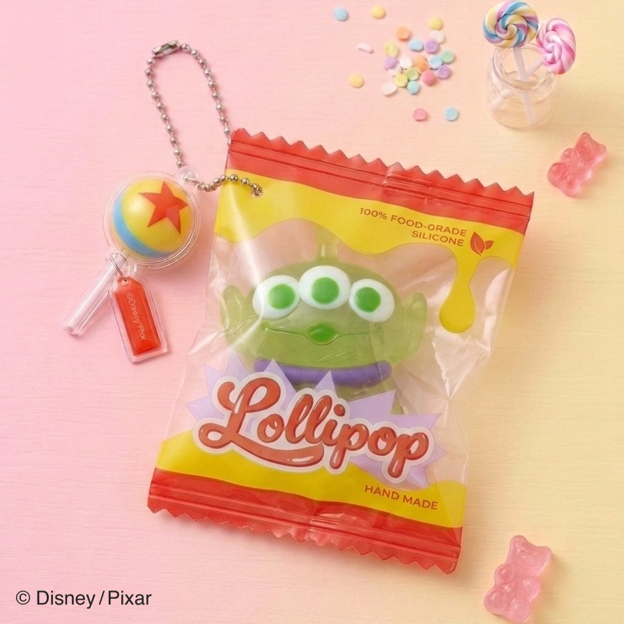 【Disney THE MARKET先行】トイ・ストーリー　マシュぷにスクイーズバッグキーホルダー［ロッツォ］［エイリアン］［バターカップ］［ハム］［レックス］［バニー］