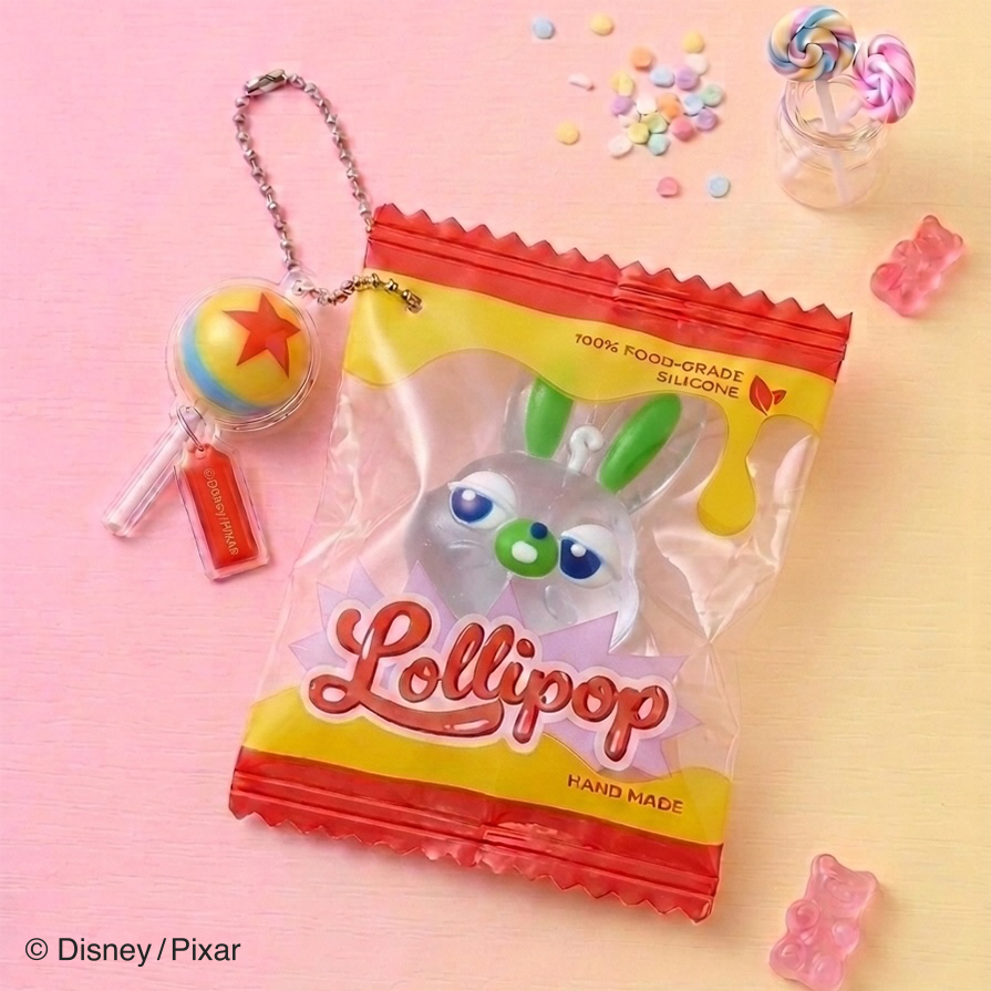 【Disney THE MARKET先行】トイ・ストーリー　マシュぷにスクイーズバッグキーホルダー［ロッツォ］［エイリアン］［バターカップ］［ハム］［レックス］［バニー］