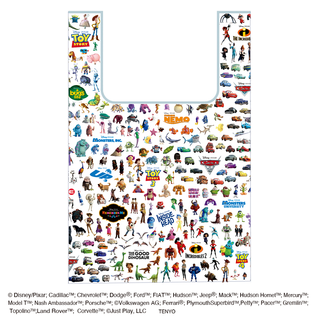 【Disney THE MARKET先行】ディズニー＆ピクサーキャラクター プレミアムアートバッグ ピクサーキャラクター大集合
