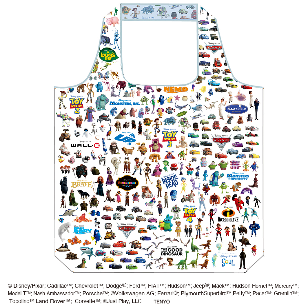 【Disney THE MARKET先行】ディズニー＆ピクサーキャラクター プレミアムアートバッグ ピクサーキャラクター大集合